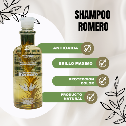 SHAMPOO DE ROMERO X500ML (Gratis sobre mantra capilar))