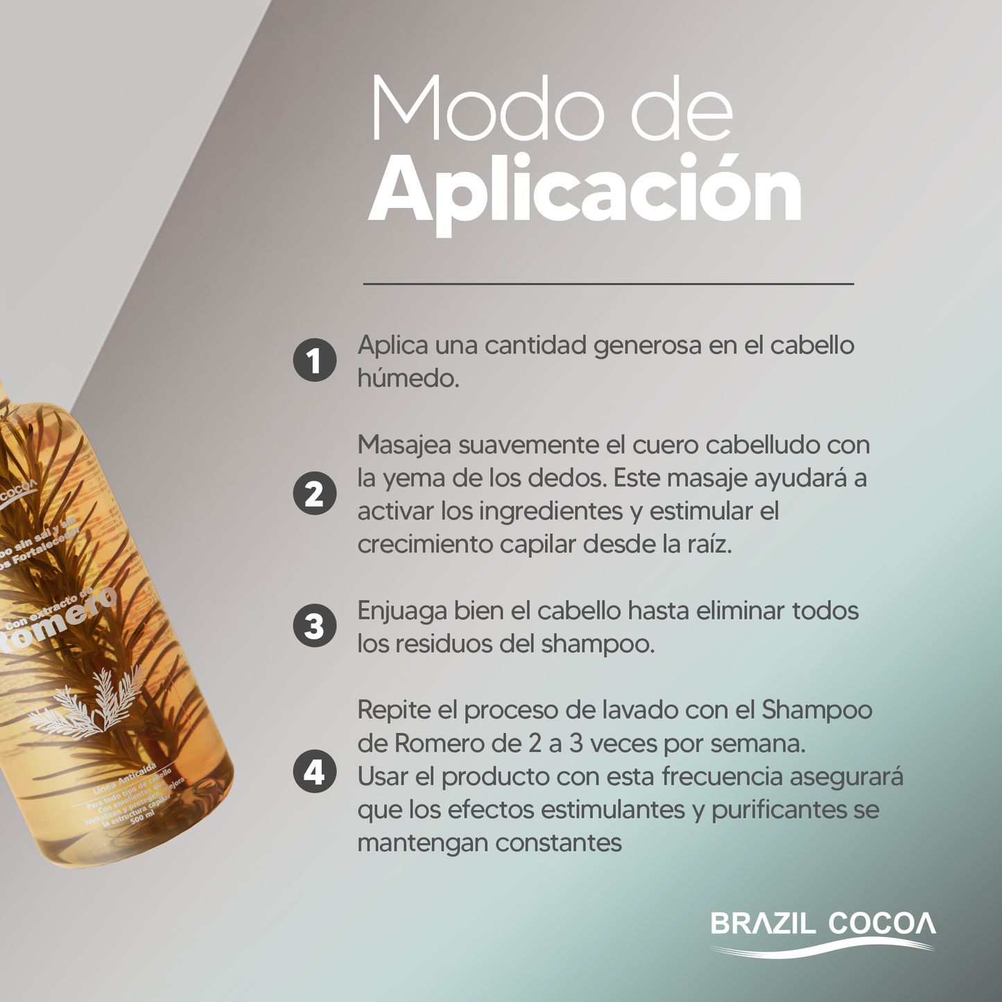 Shampoo de Romero X 500ml + Tratamiento Cebolla X 90ml (Precio Especial)