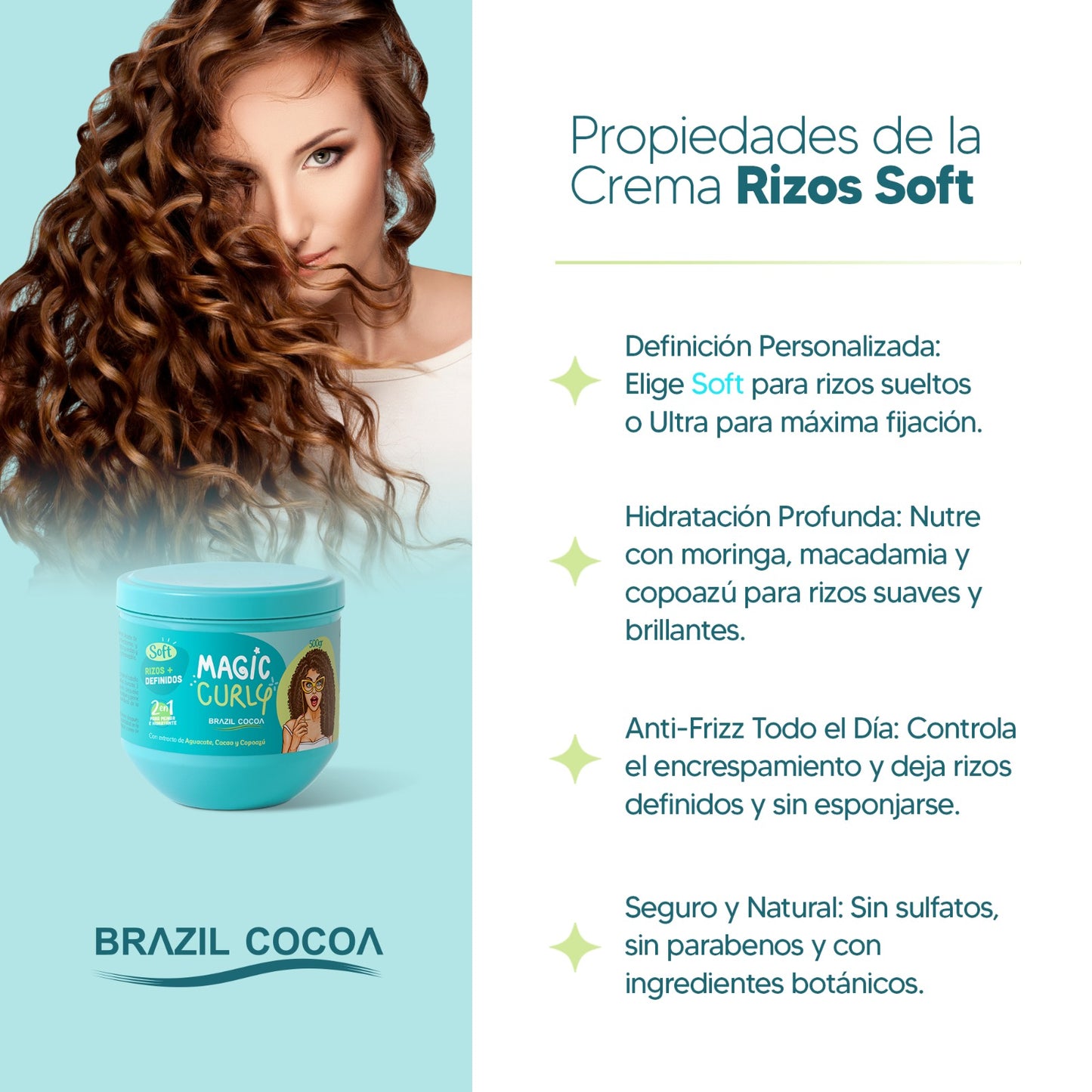 CREMA RIZOS SOFT X500ML RIZOS SUELTOS (Gratis tratamiento mantra capilar)