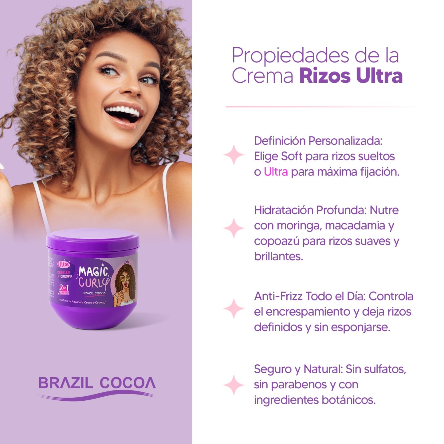 CREMA RIZOS ULTRA X500ML RIZOS DEFINIDOS (Gratis tratamiento mantra capilar)