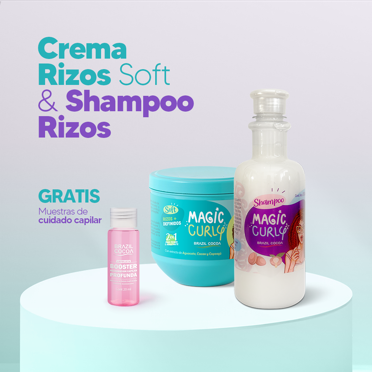 Kit Curly Shampoo + Crema Rizos x 500ml