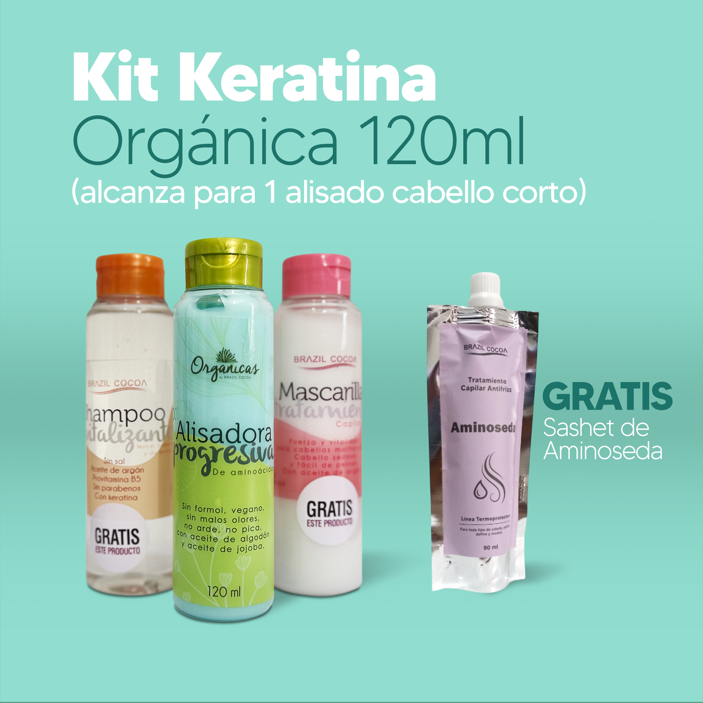Keratina Orgánica X 120ml (Alcanza para un Alisado)
