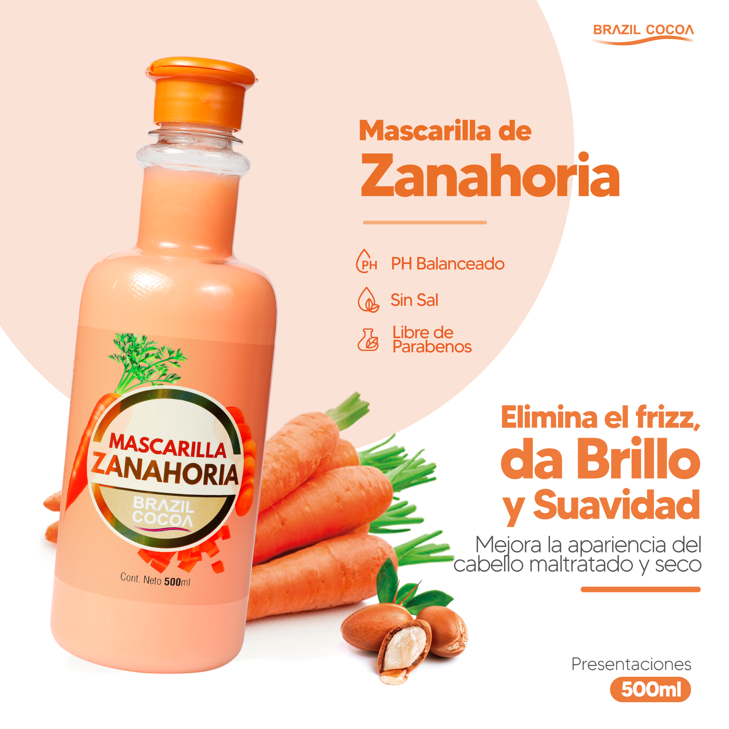 Tratamiento de Zanahoria X 500ml (Repolarizador)