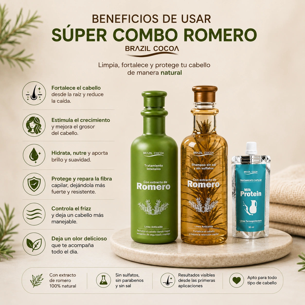 Kit Romero de Crecimiento GRATIS Termoprotector 90 ML
