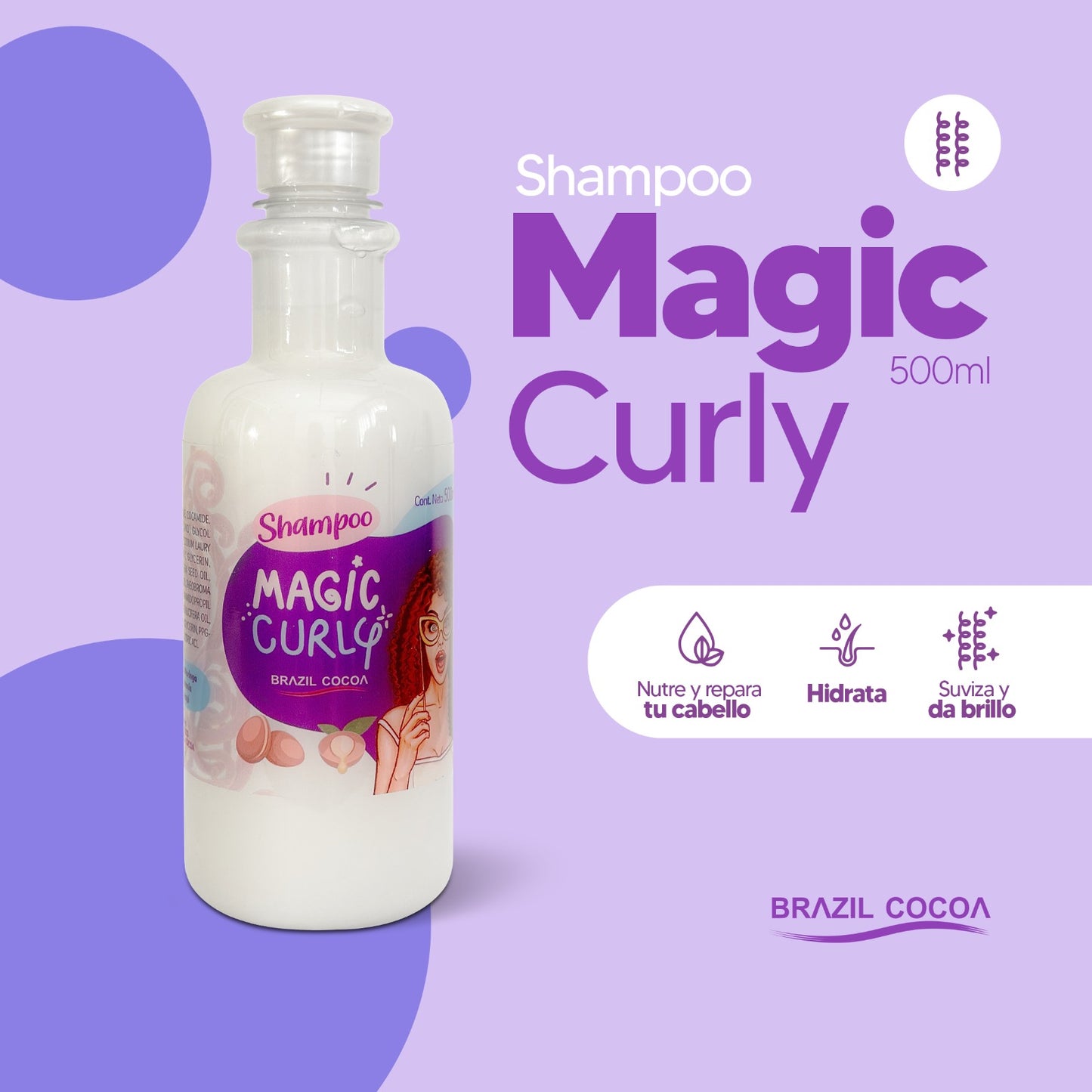 KIT CURLY  SHAMPOO + CREMA RIZOS x500ml