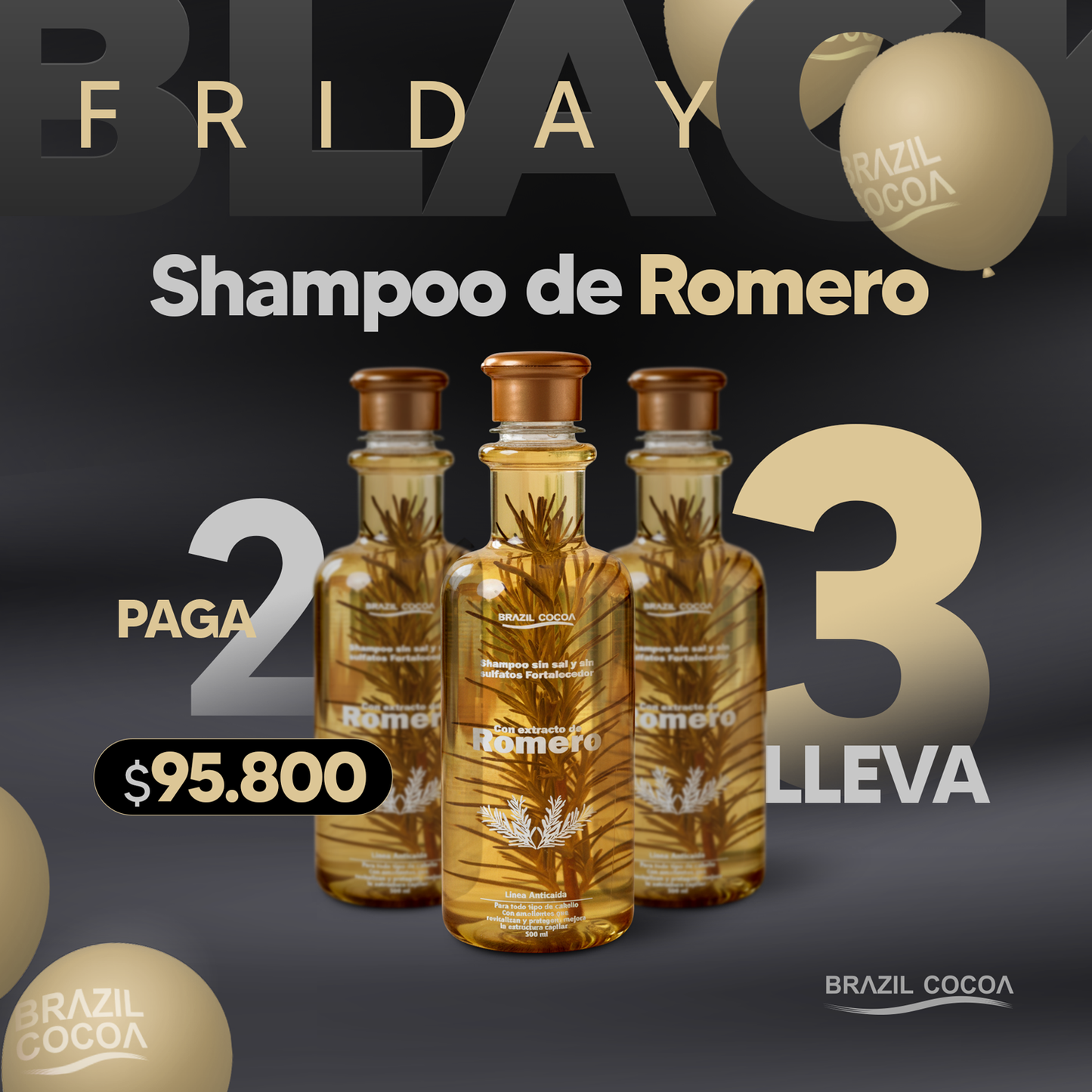 🔥BLACK FRIDAY PAGA 2 ROMEROS 500ML LLEVA 3
