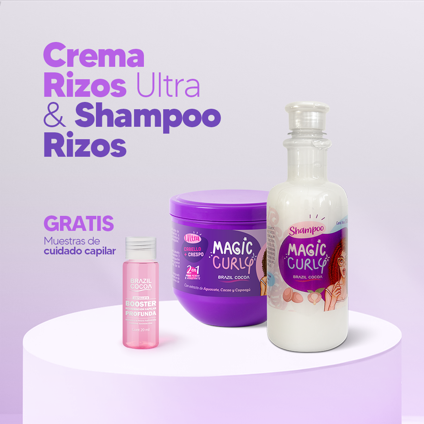 Kit Curly  Shampoo + Crema Rizos x 500ml